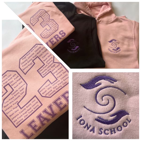 Leavers Hoodies for Iona School: Swipe To View More Images