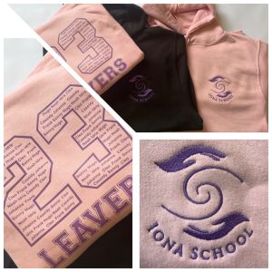 Leavers Hoodies for Iona School: Click Here To View Larger Image