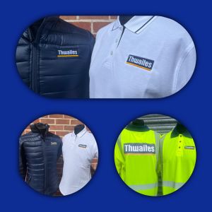 Printing and Embroidery for Thwaites: Click Here To View Larger Image